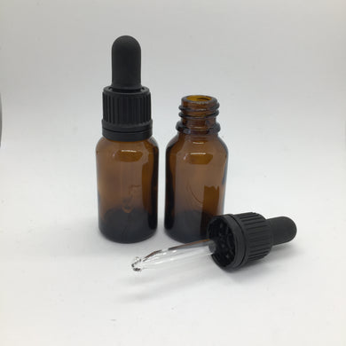 15ml Amber Eye Dropper Bottle - each