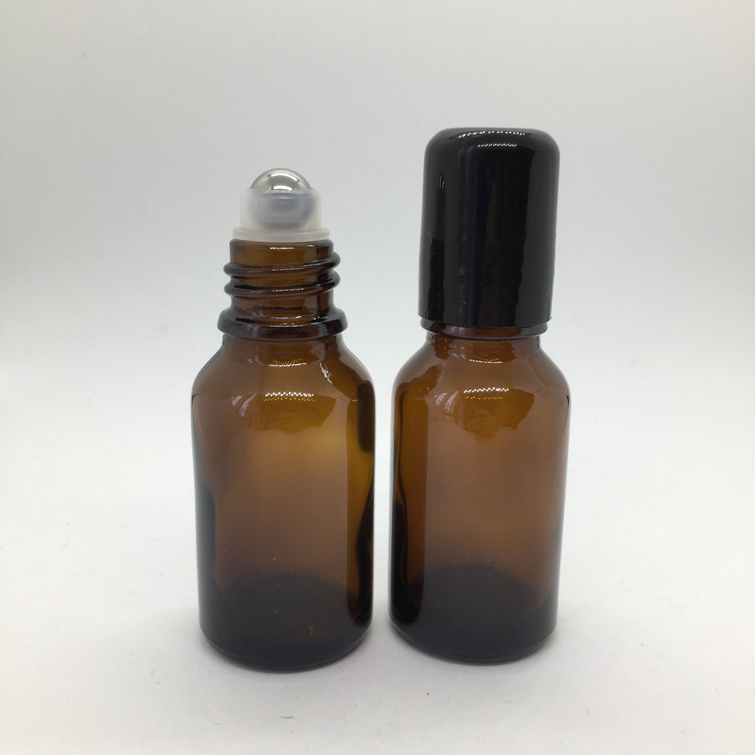 15ml Amber Roller Bottle - each