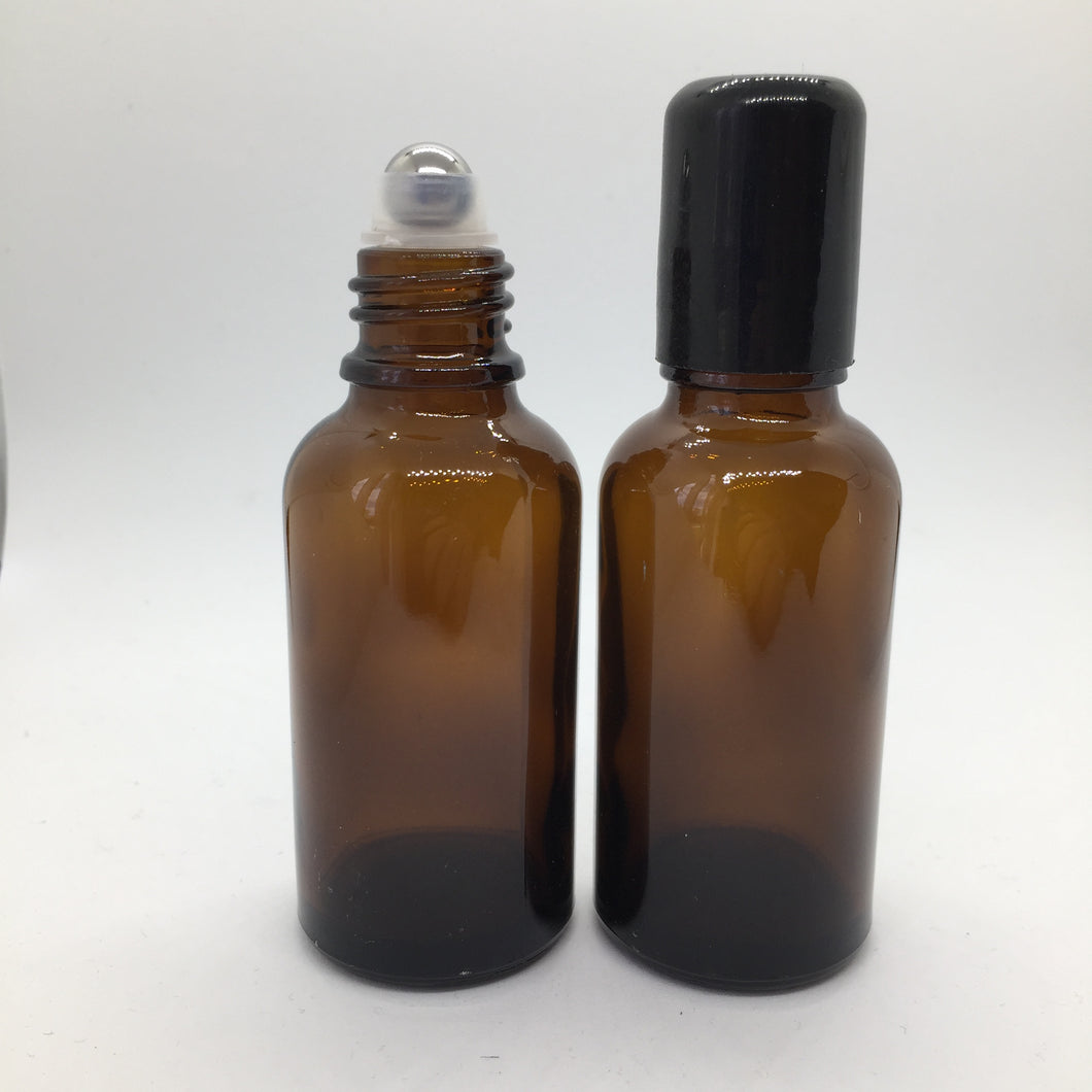 30ml Amber Roller Bottle - each