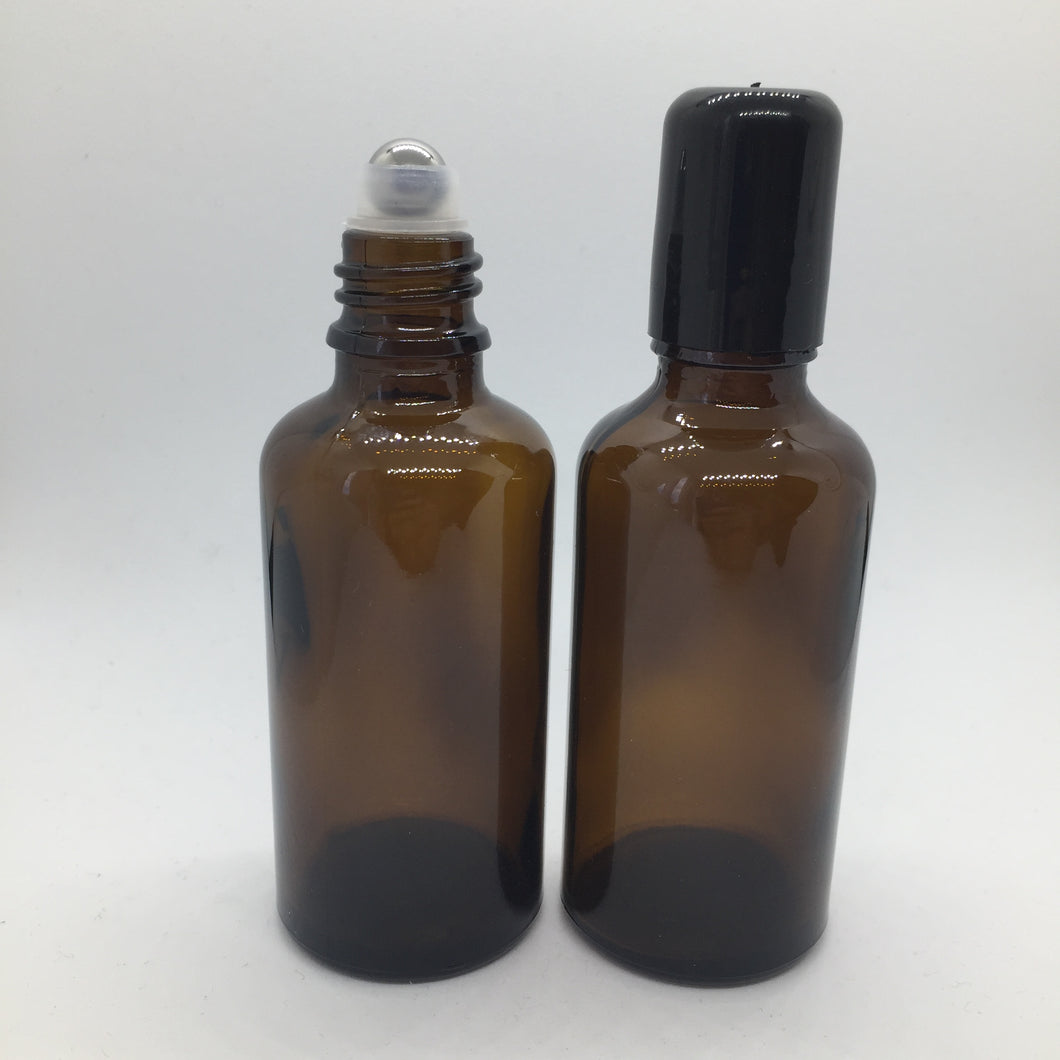 50ml Amber Roller Bottle - each