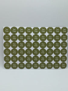 Oil Bottle Cap Stickers - 54/sheet