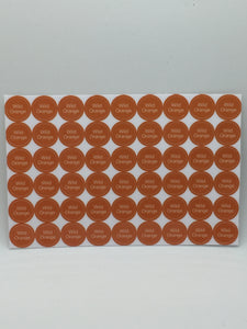 Oil Bottle Cap Stickers - 54/sheet