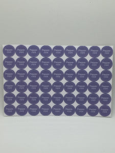 Oil Bottle Cap Stickers - 54/sheet